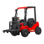 Elektrický vysokozdvižný vozík Forklift červeno-čierny